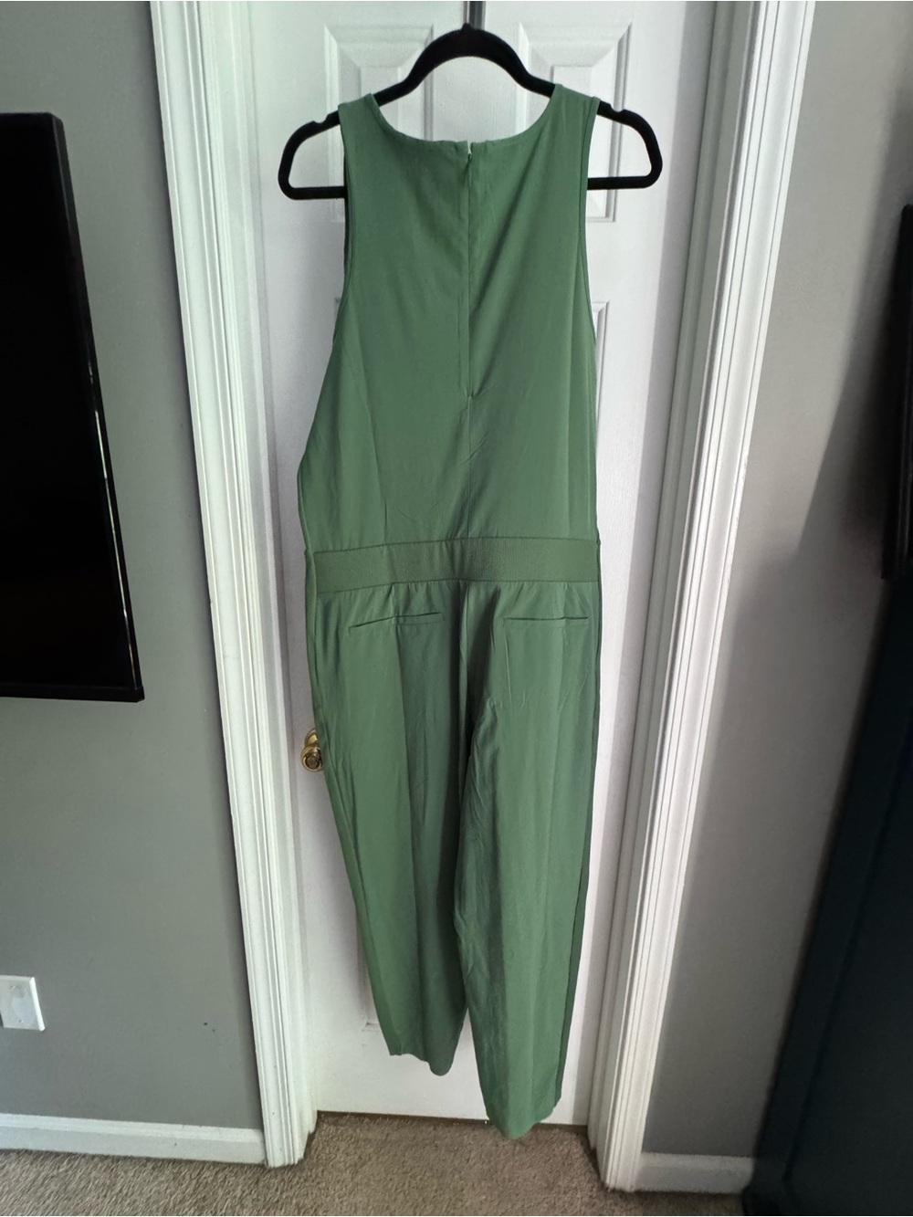 Athleta Brooklyn jumpsuit in Avenue Green 14 NWT - Picture 7 of 7